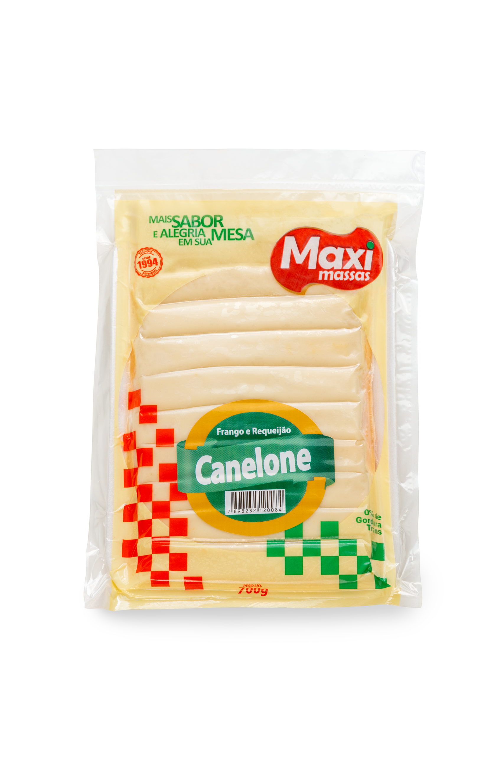 Canelone Maxi Massas — 4 sabores disponíveis