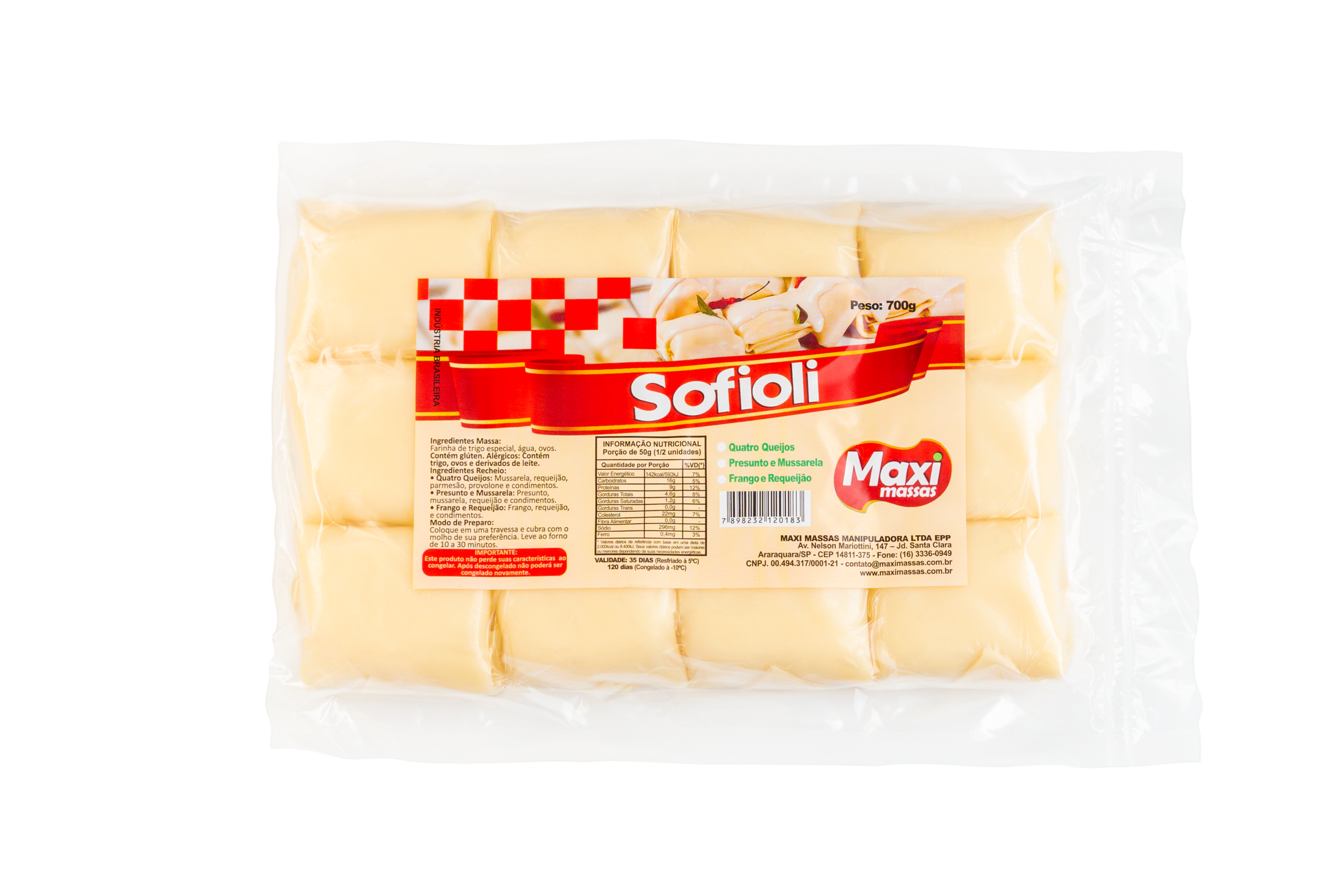 Sofioli Maxi Massas — 4 sabores