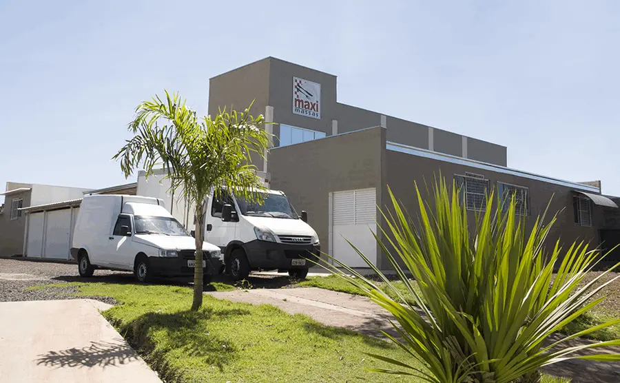 Fachada da fábrica Maxi Massas